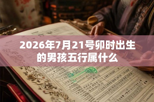 2026年7月21号卯时出生的男孩五行属什么