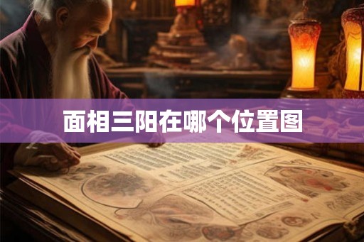面相三阳在哪个位置图
