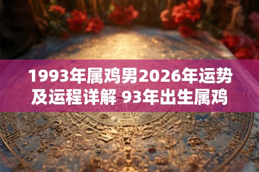 1993年属鸡男2026年运势及运程详解 93年出生属鸡人2026全年每月运势男性 1993年属鸡男2026年运势及运程详解 93年出生属鸡人2026全年每月运势男性