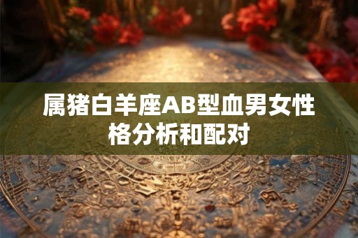 属猪白羊座AB型血男女性格分析和配对