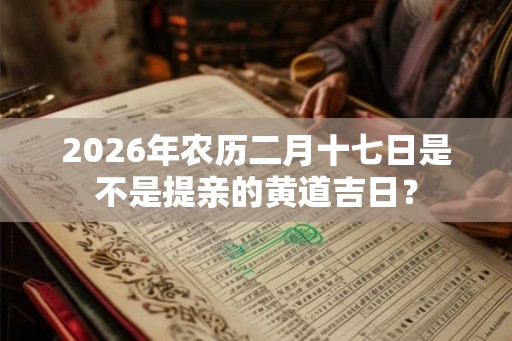 2026年农历二月十七日是不是提亲的黄道吉日？