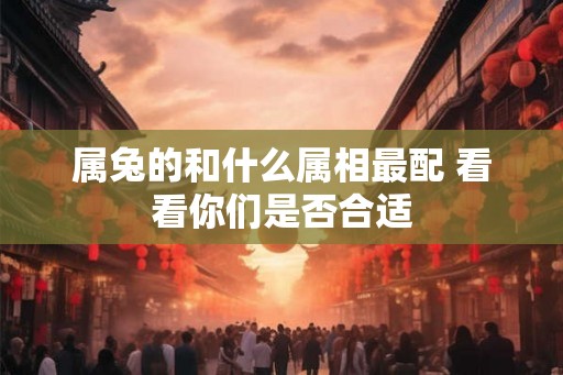 属兔的和什么属相最配 看看你们是否合适