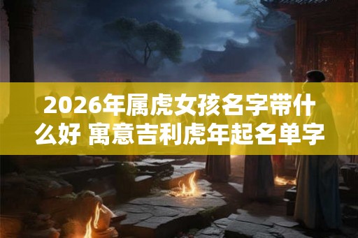 2026年属虎女孩名字带什么好 寓意吉利虎年起名单字版