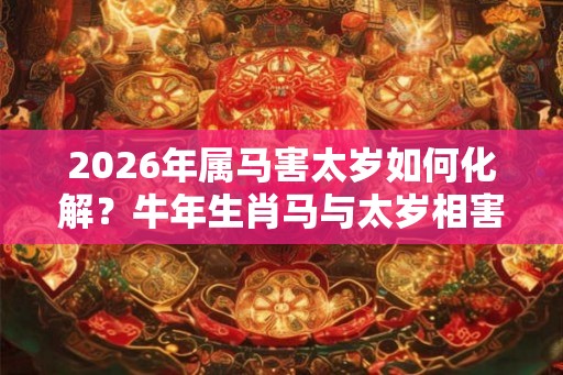2026年属马害太岁如何化解？牛年生肖马与太岁相害佩戴什么？