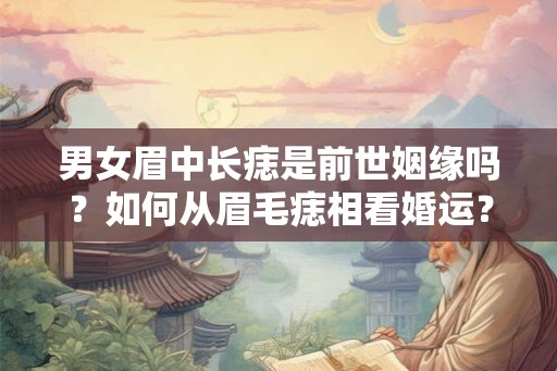男女眉中长痣是前世姻缘吗？如何从眉毛痣相看婚运？