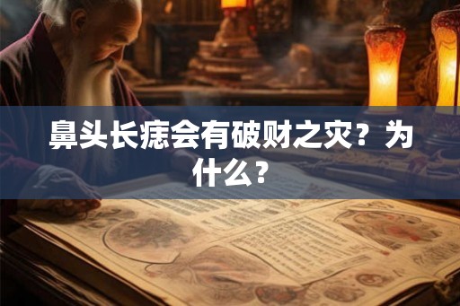 鼻头长痣会有破财之灾?为什么? 鼻头长痣会有破财之灾?为什么?