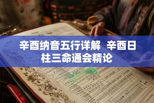 辛酉纳音五行详解  辛酉日柱三命通会精论