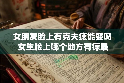 女朋友脸上有克夫痣能娶吗 女生脸上哪个地方有痣最不好