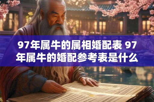 97年属牛的属相婚配表 97年属牛的婚配参考表是什么