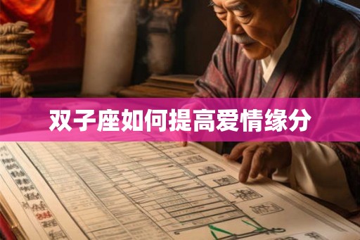 双子座如何提高爱情缘分