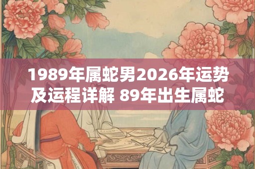 1989年属蛇男2026年运势及运程详解 89年出生属蛇人2026全年每月运势男性 1989年属蛇男2026年运势及运程详解 89年出生属蛇人2026全年每月运势男性