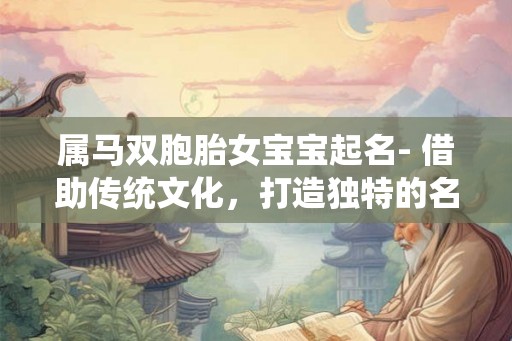 属马双胞胎女宝宝起名- 借助传统文化,打造独特的名字! 属马双胞胎女宝宝起名- 借助传统文化,打造独特的名字!