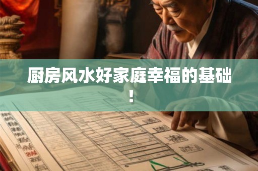 厨房风水好家庭幸福的基础！