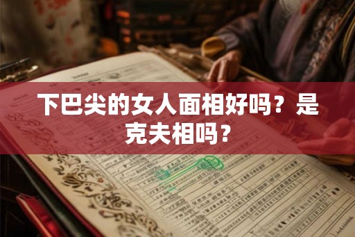 下巴尖的女人面相好吗？是克夫相吗？