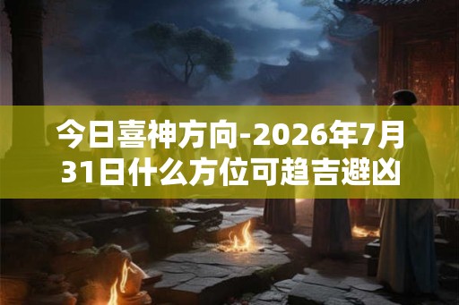 今日喜神方向-2026年7月31日什么方位可趋吉避凶 今日喜神方向-2026年7月31日什么方位可趋吉避凶