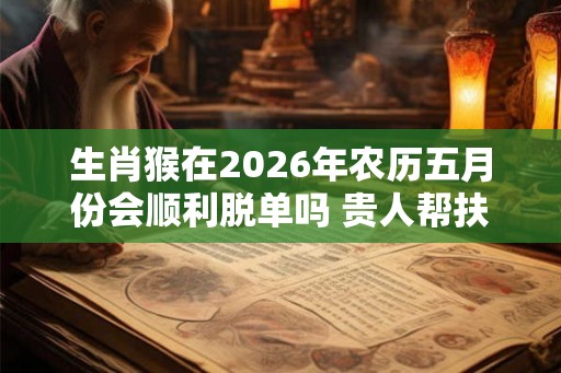生肖猴在2026年农历五月份会顺利脱单吗 贵人帮扶可能性大 生肖猴在2026年农历五月份会顺利脱单吗 贵人帮扶可能性大