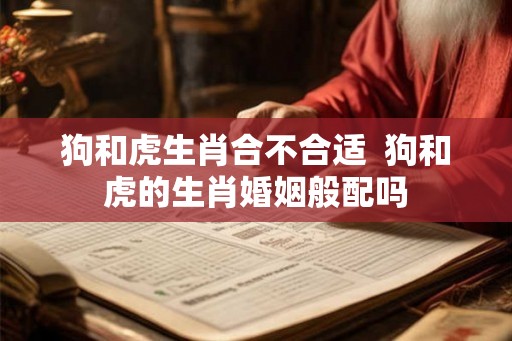 狗和虎生肖合不合适  狗和虎的生肖婚姻般配吗