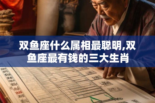 双鱼座什么属相最聪明,双鱼座最有钱的三大生肖