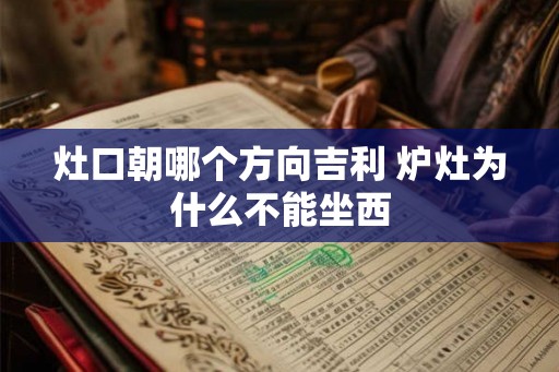 灶口朝哪个方向吉利 炉灶为什么不能坐西