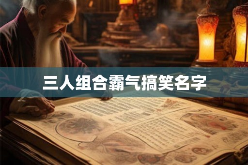 三人组合霸气搞笑名字
