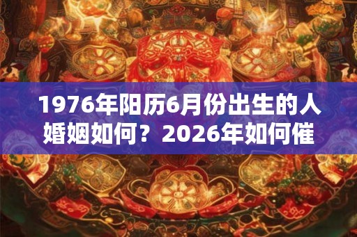 1976年阳历6月份出生的人婚姻如何？2026年如何催旺桃花？