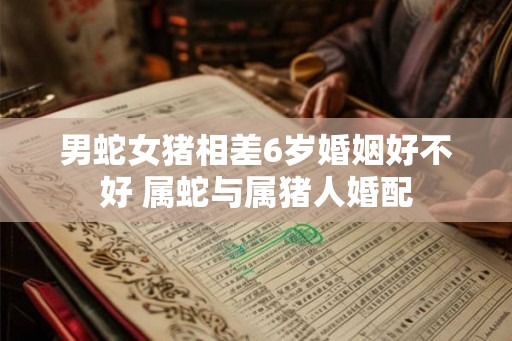 男蛇女猪相差6岁婚姻好不好 属蛇与属猪人婚配