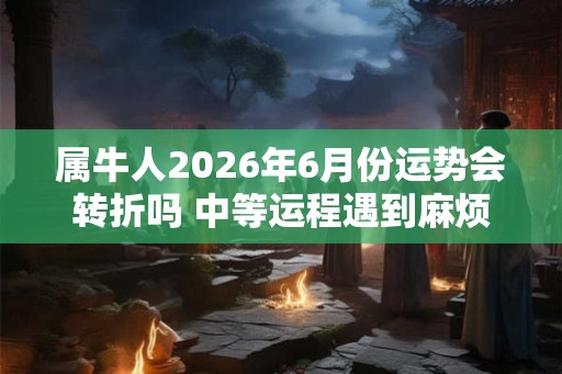 属牛人2026年6月份运势会转折吗 中等运程遇到麻烦