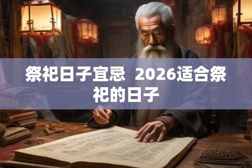 祭祀日子宜忌  2026适合祭祀的日子