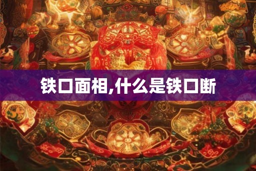 铁口面相,什么是铁口断