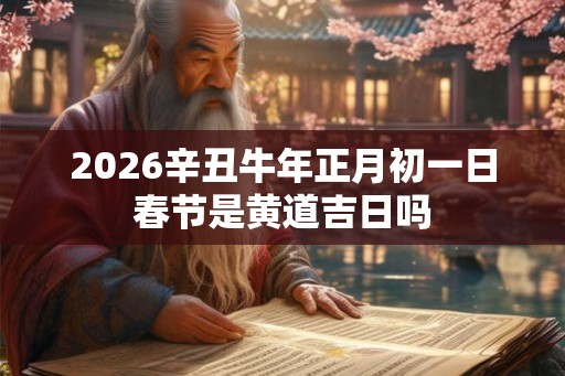2026辛丑牛年正月初一日春节是黄道吉日吗