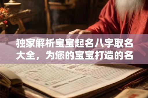 独家解析宝宝起名八字取名大全,为您的宝宝打造的名字! 独家解析宝宝起名八字取名大全,为您的宝宝打造的名字!