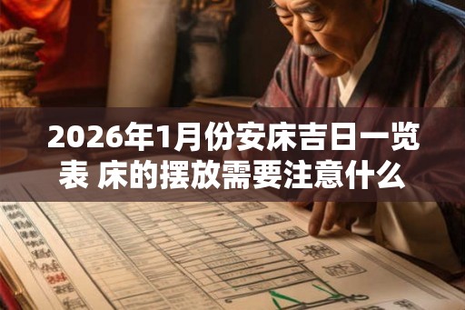 2026年1月份安床吉日一览表 床的摆放需要注意什么