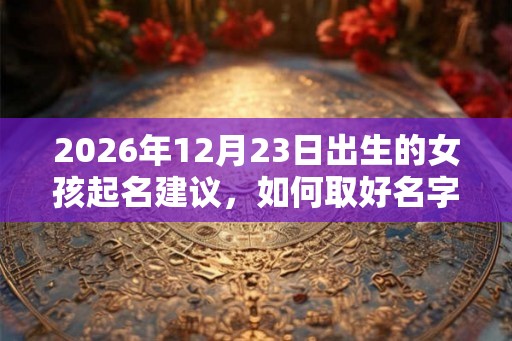 2026年12月23日出生的女孩起名建议，如何取好名字？