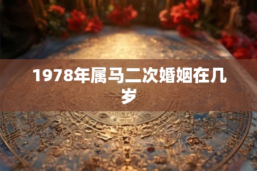 1978年属马二次婚姻在几岁