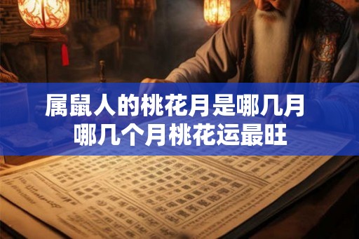 属鼠人的桃花月是哪几月 哪几个月桃花运最旺