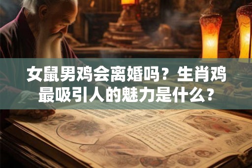 女鼠男鸡会离婚吗?生肖鸡最吸引人的魅力是什么? 女鼠男鸡会离婚吗?生肖鸡最吸引人的魅力是什么?