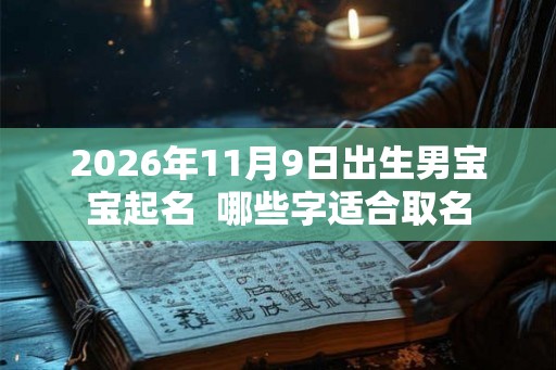 2026年11月9日出生男宝宝起名  哪些字适合取名