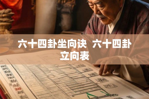 六十四卦坐向诀  六十四卦立向表