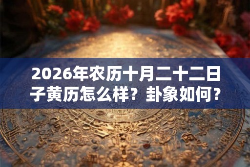 2026年农历十月二十二日子黄历怎么样？卦象如何？