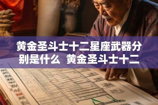 黄金圣斗士十二星座武器分别是什么  黄金圣斗士十二星座实力排名