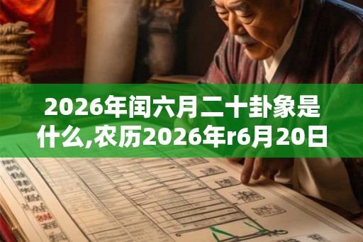 2026年闰六月二十卦象是什么,农历2026年r6月20日卦象