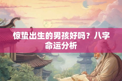 惊蛰出生的男孩好吗？八字命运分析