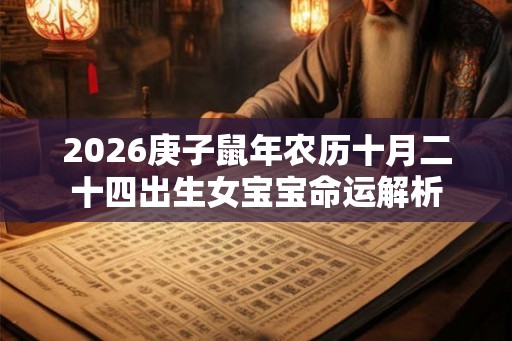 2026庚子鼠年农历十月二十四出生女宝宝命运解析 2026庚子鼠年农历十月二十四出生女宝宝命运解析