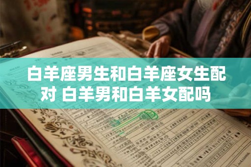 白羊座男生和白羊座女生配对 白羊男和白羊女配吗 白羊座男生和白羊座女生配对 白羊男和白羊女配吗