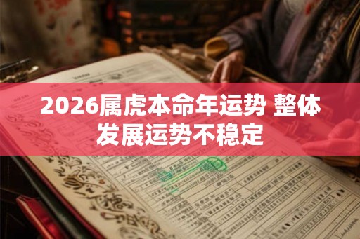 2026属虎本命年运势 整体发展运势不稳定