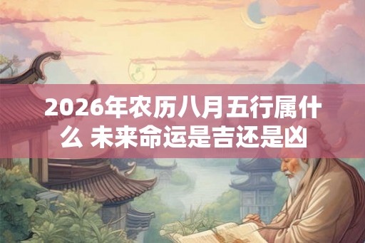 2026年农历八月五行属什么 未来命运是吉还是凶