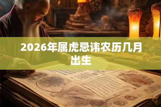 2026年属虎忌讳农历几月出生