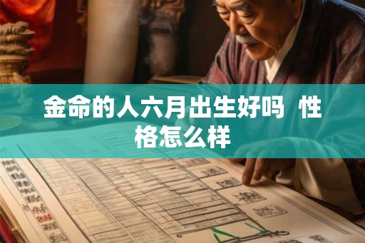 金命的人六月出生好吗  性格怎么样