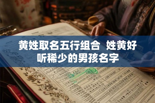 黄姓取名五行组合 姓黄好听稀少的男孩名字 黄姓取名五行组合 姓黄好听稀少的男孩名字