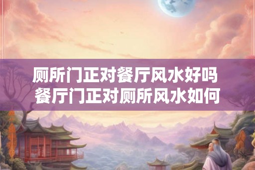 厕所门正对餐厅风水好吗 餐厅门正对厕所风水如何